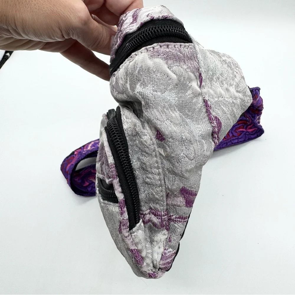 ANNA SUI Garden Of Eden Fanny‎ Pack Belt Bag Purple Lavender Feminine Retro Boho